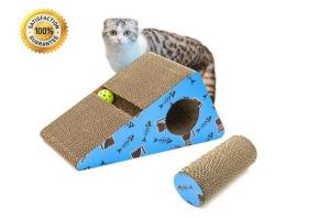 Wholesale Various Color Corner Cat Scratcher SGS 100% Eco - Friendly With Water Repellent from china suppliers