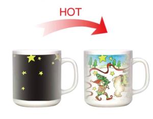 Wholesale Creative arts and crafts heat activated coffee mug transforming mug from china suppliers