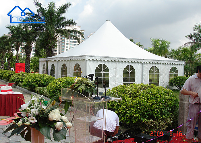 Waterproof Aluminum Outdoor Mobile Pagoda Tent For Wedding Events Exhibition