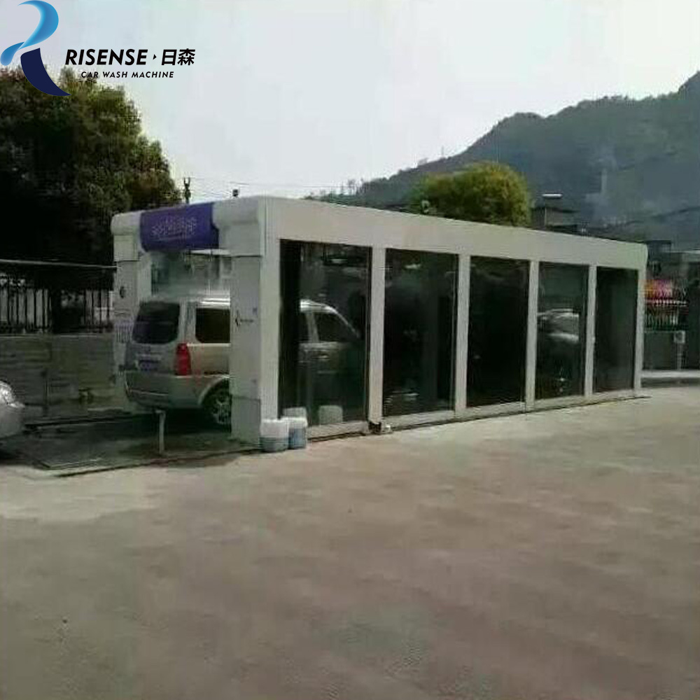Powerful Brush Style Tunnel Car Wash Machine With Nine Brushes