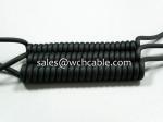 3 Cores UL Approval Spiral Cable PUR Jacketed Rated 80℃ 300V