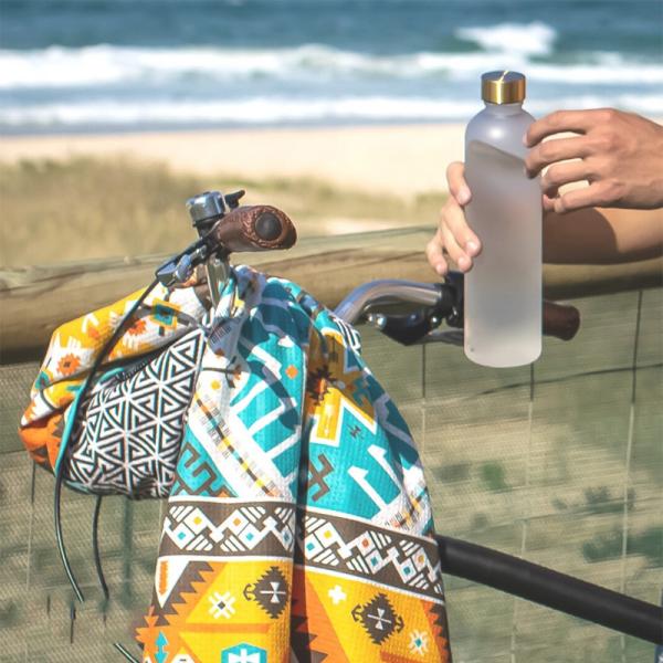 Custom Logo Quick Dry Sand Proof Recycled Towel Microfiber Print Swimming Custom Beach Towel Repreve Towel