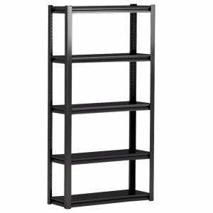 Wholesale 5 Tier Metal Shelving Unit Adjustable Garage Storage Rack Shelves from china suppliers