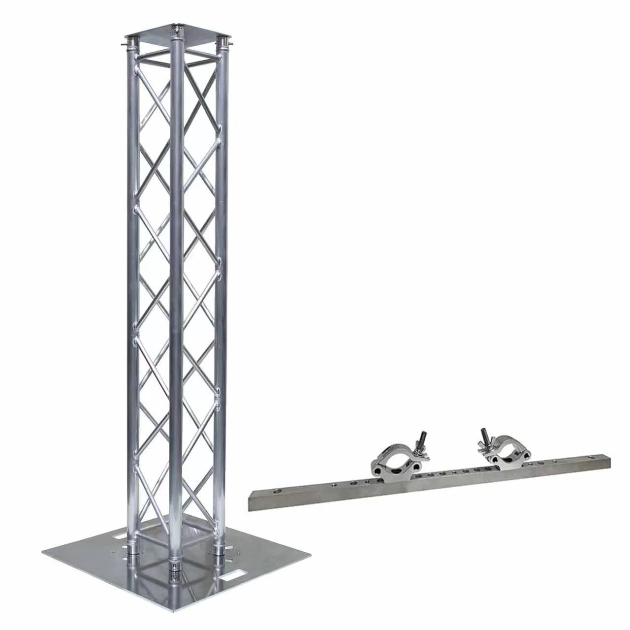 Round Square Aluminum Alloy DJ Lighting Truss Stand Custom For Concerts