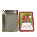 Rectangular Cookies Tin Box Printed Tin Food Containers Vintage Holiday Gift