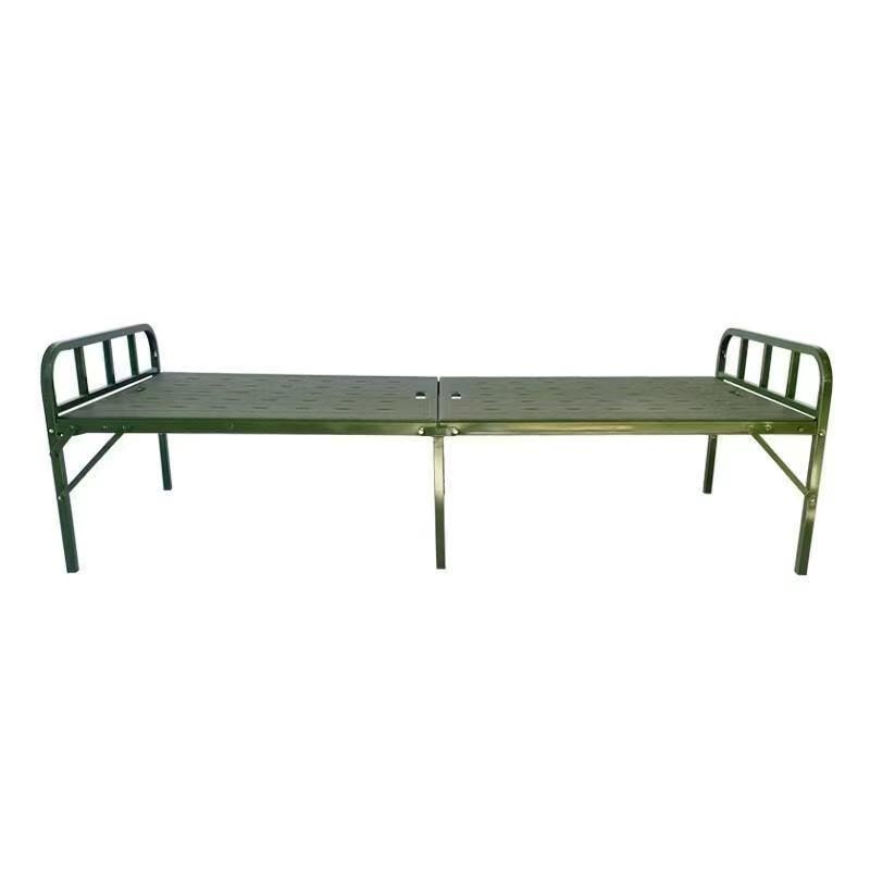 Field Folding Bed Outdoor Two-Fold Blow Molded Portable All-Plastic Folding Army Military Bed