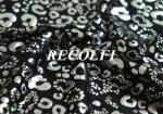 Silver Leopard Lycra Spandex Gym Leggings Repreve Fiber Weft Knitted Plain Dye