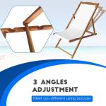 Patio Sling Chairs Outdoor Portable Folding Adjustable Beach Chairs Polyester