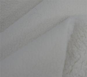 Wholesale Solid Bonded Fleece Fabric 150cm Length Wrinkle Resistant from china suppliers