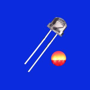 Wholesale 5mm 620nm - 630nm Red Color 600-1000mcd 120deg Strawhat Shape Transparent Lens Diode Light from china suppliers
