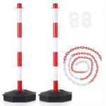 2 Pack 86cm Traffic Delineator Cones With Fillable Base Road Safety Accessories