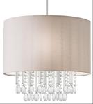 450*230mm Oversized Drum Easy Fit Pendant Shade With Acrylic Beads