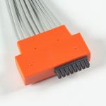 Compatible Cardioline Touch ECG 10Lead ECG Cable IEC Snap with Grey and Orange