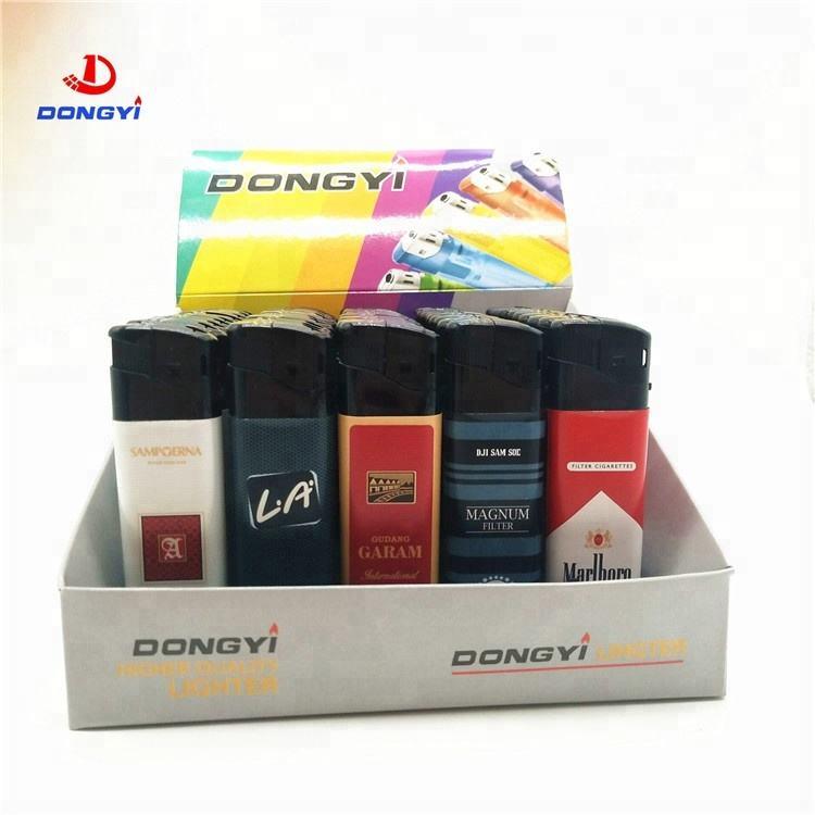 New Arrival Factory Wrapped Sticker Item of Cheap Electric Disposable Lighter for Souvenir Gift Cigarette Lighter
