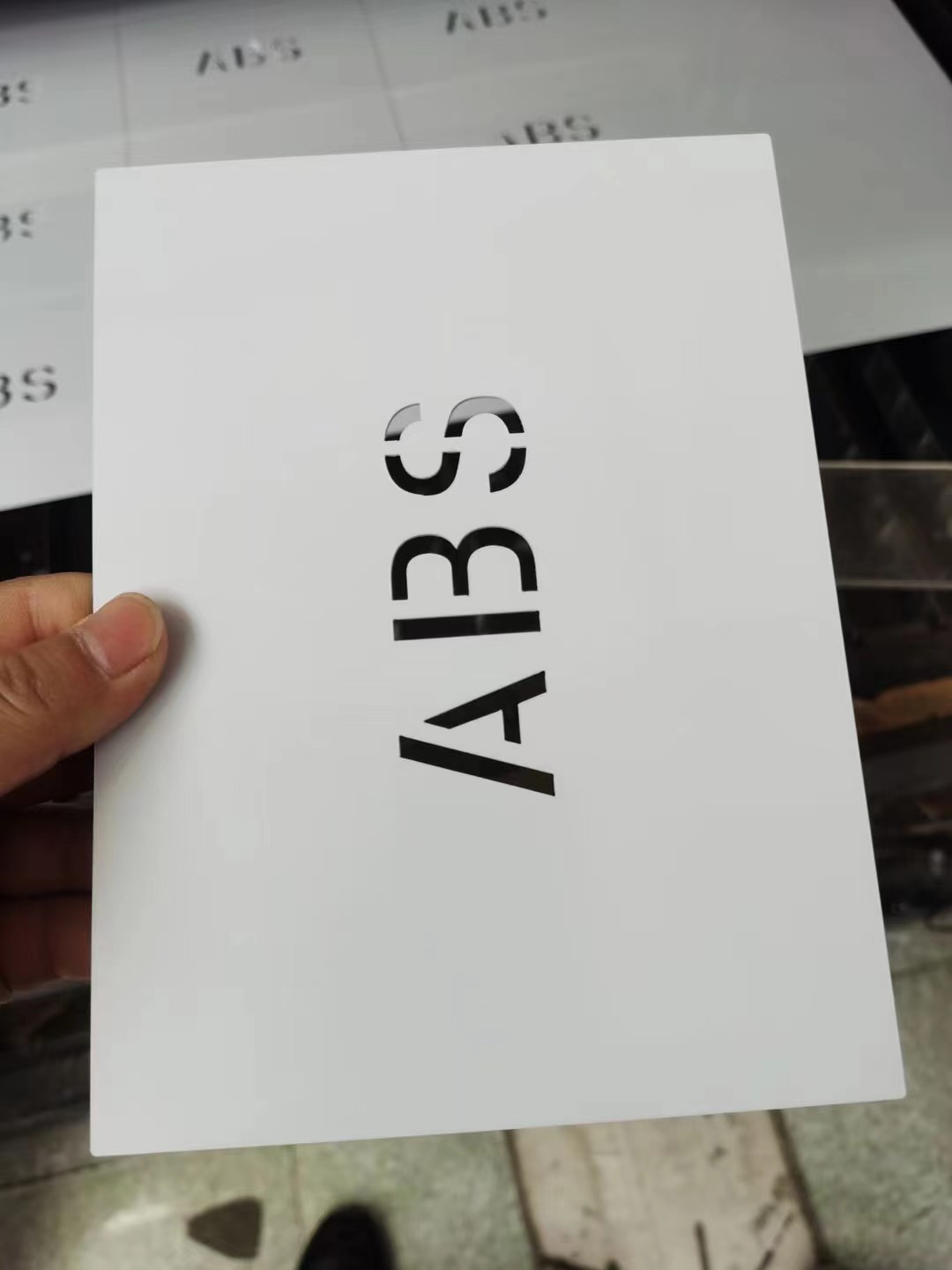 Glossy/Coarse Grain/Fine Lines ABS Plastic Sheets for Custom Engraving and Carving