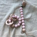 Customized Silicone Teething Bead Bracelet For Infant Baby Kids Playing