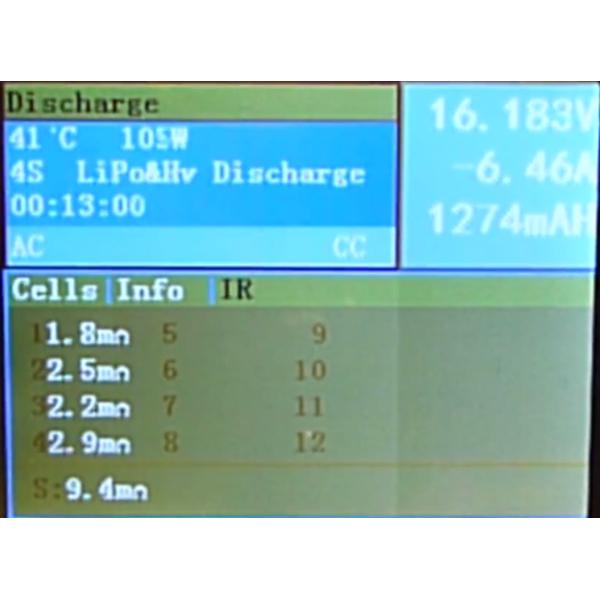 43.8V 1500W Lipo Battery AC DC Balance Charger Discharger For UAV Drones 4S 40A