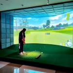Multifunctional Virtual Golf Simulator Leisure And Entertainment Projection