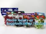 reusable clear printed zippered storage slider bag for vegetables and fruits,