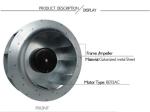 Small EC Centrifugal Fan Electric Power , Rated Speed 2325RPM
