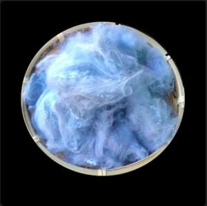 Wholesale Bright Blue Red Dope Dyed Polyester Staple Fiber 3.33 Dtex*32MM from china suppliers