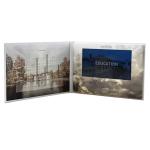 Portable Leather advertising lcd screen video book brochure for advertisement