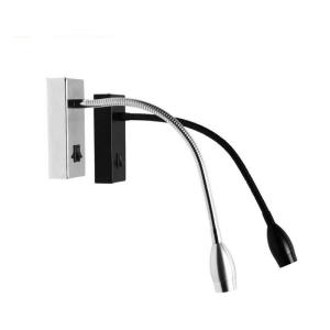 Wholesale IP40 LED headboard wall light flexible 3W Interior LED bedside wall lights led reading for bedroom from china suppliers