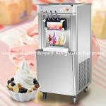 3 Flavors Soft Serve Ice Cream Making Machine With Stainless Steel 1 Year