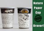 Single Wall Recyclable Paper Cups Food Grade 12 Oz PE Coated Good Printing