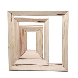 Wholesale Pine Wood Canvas Stretcher Frames , Acrylic Painting Stretcher Bars Precision Cut from china suppliers