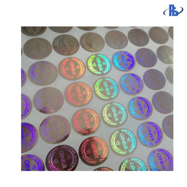 Quality 3D Anti Fake Holographic Security Labels , Custom Security Hologram Stickers for sale
