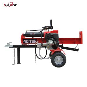 Wholesale 600mm Firewood Cutter Log Wood Splitter 40 Ton15Hp Engine Honda B&amp;S Kohler Loncin from china suppliers