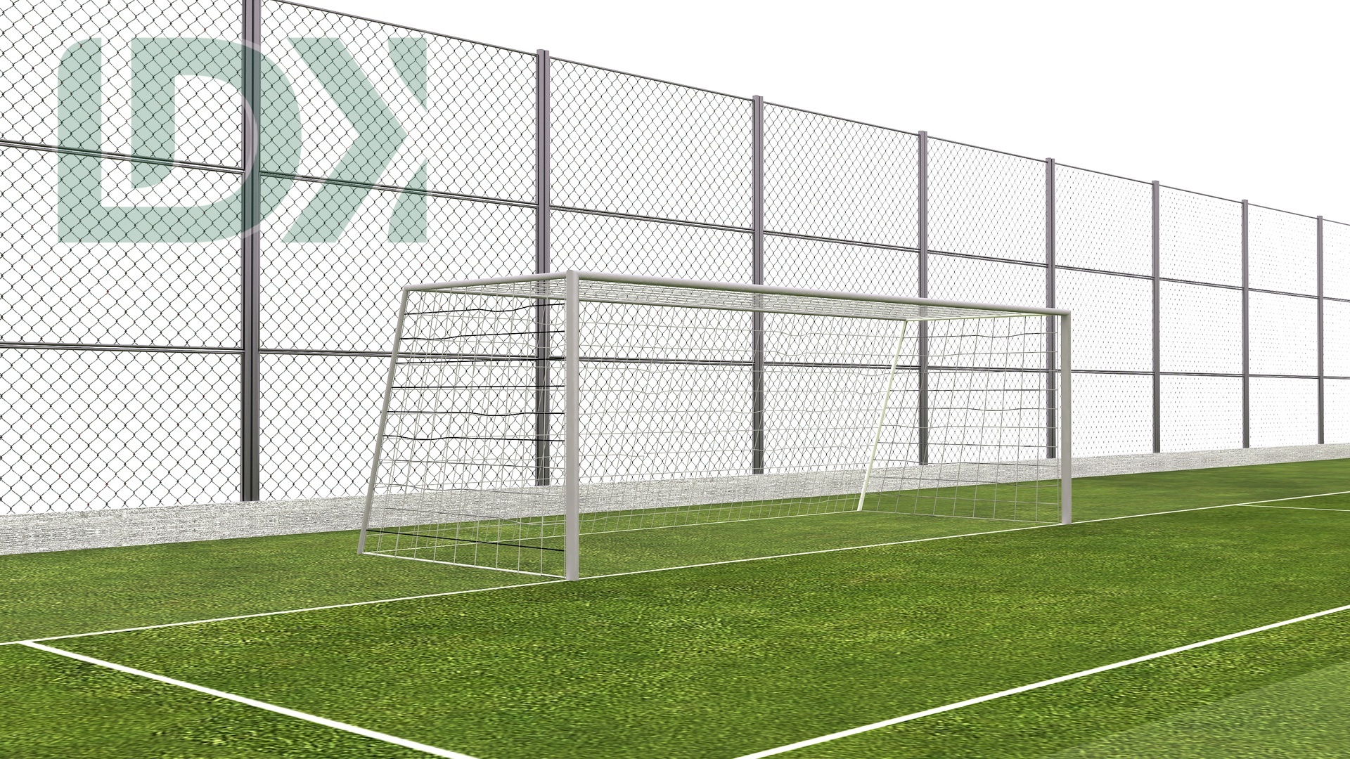 Composite Board White Soccer Cage Outdoor Football Pitch Field Soccer Panna