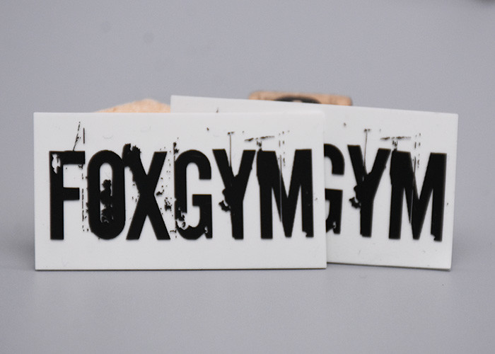 Two Color Silicone Heat Transfer Printing Label Customized For Clothes