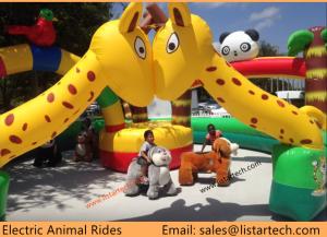 Wholesale Hot Sale Plush Animal Coin Rides Racing Animal Car for Kids Riding, Coin Operated Rides from china suppliers