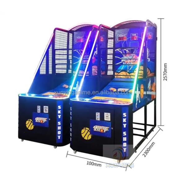 240V Coin Operated Electronic Arcade Basketball Machine Shooting Games