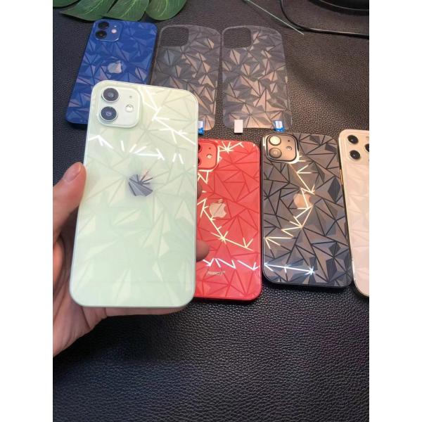 PET Mobile Back Printed Sticker Anti Scratch Tempered Glass Screen Protector 0.2mm