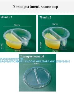 Wholesale 1oz 1.5oz 2oz 3.25oz 4oz 5oz Biodegradable Disposable Food Transparent Sauce Cups Takeaway Food Sauce Container from china suppliers