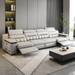 Italian Style Minimalist Multi-Functional Foldable Electric Leather Sofa Bed 320