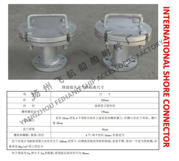 Domestic sewage sewage shore connection BS6100 CB/T3657-94, BS10100CB/T3657-94