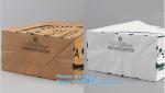 Custom Size Kraft Paper Bag for Food Kraft Brown Restaurant Take Away Fast Food