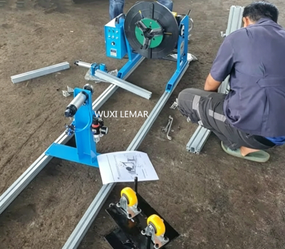 Pipe Flange Welding Positioner 50kg, Benchtop Rotary Table for Robot Welding