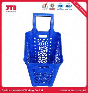 Wholesale Rolling Plastic Shopping Baskets With Wheels 65L Large Capacity from china suppliers