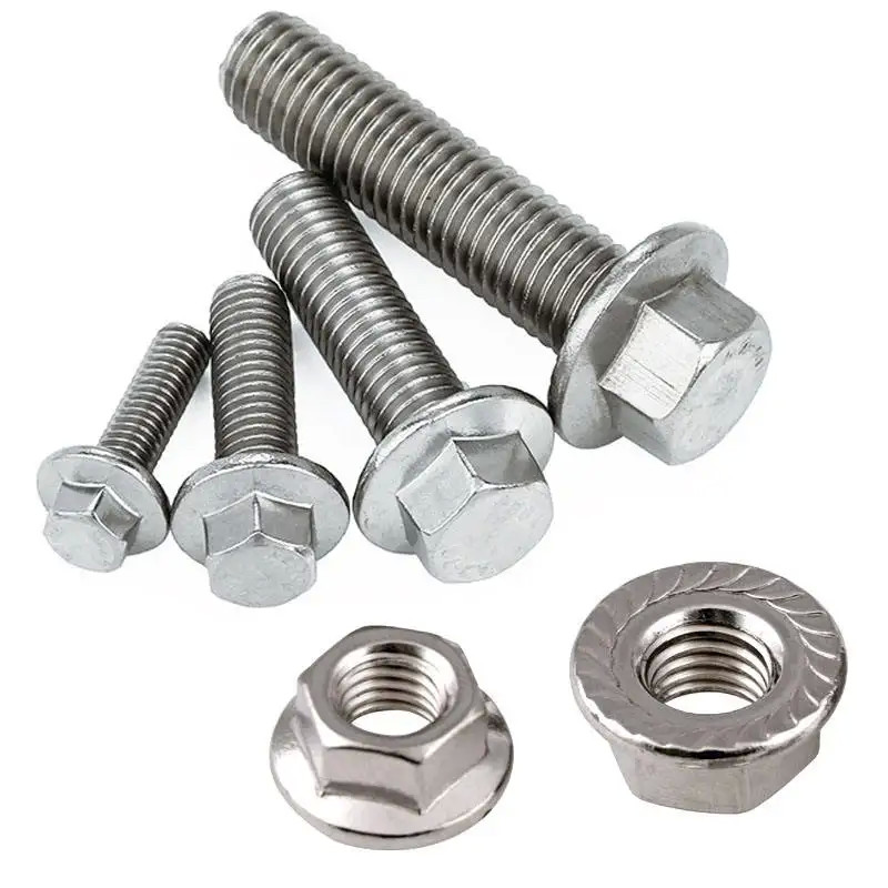 DIN933 Steel Hex Head Bolt And Nuts Stainless Steel Full Threaded Hexagonal Bolts