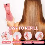 300ml Pink Cylindrical Smooth Plastic Bottle With Pink Spray For Spray Bottle