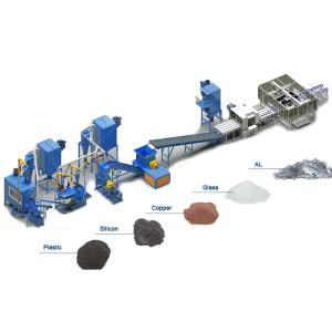 Wholesale 500KG/H Full Automatic Photovoltaic Solar Panels Recycling Machine For Recycling Panels from china suppliers