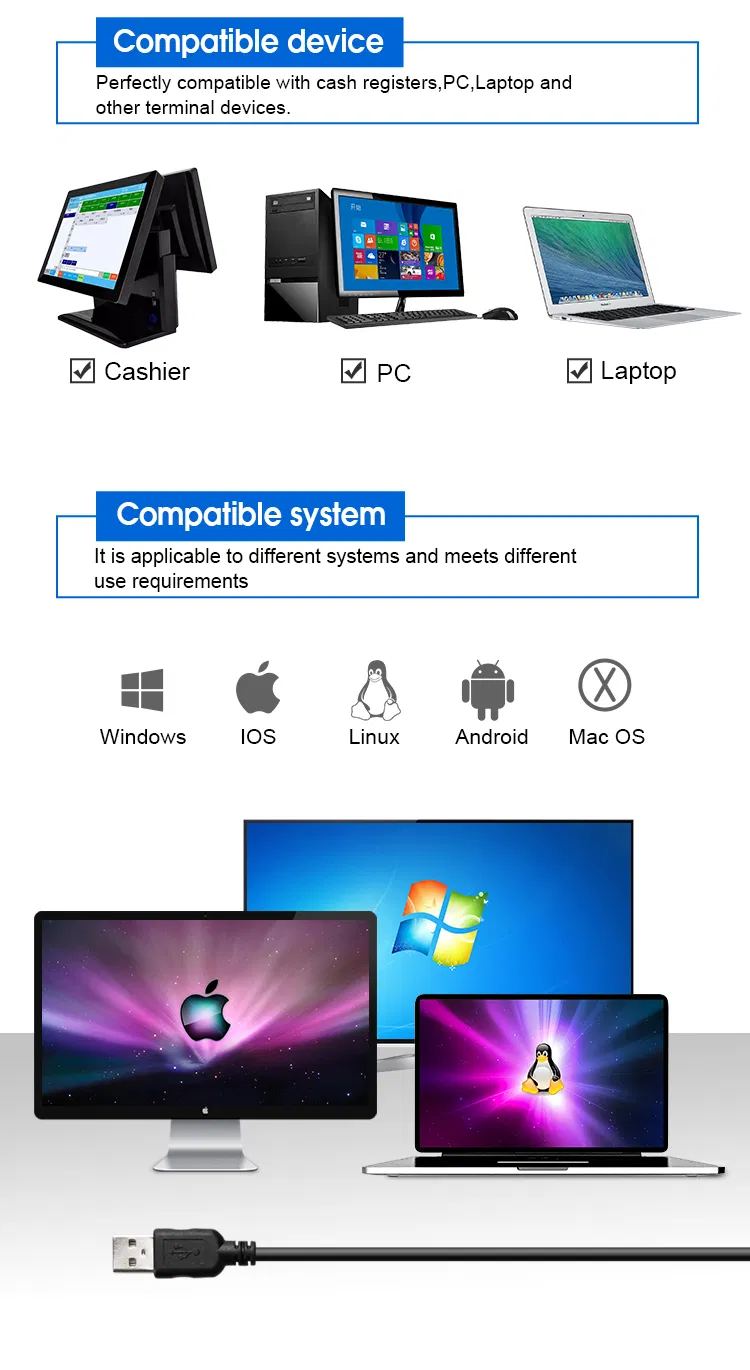 DS5220-1D USB Barcode Scanner 300 Scans/Sec 3mil Precision