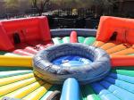 Outdoor Inflatable Interactive Games , Bungees Running Sports Inflatable Hungry
