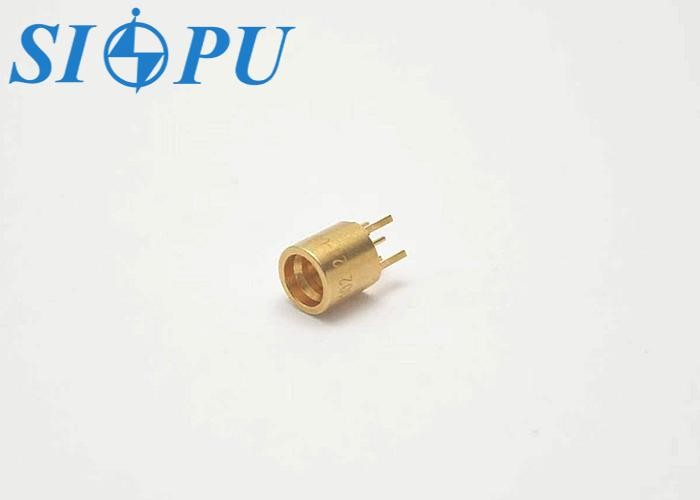 SMP Male Microstrip RF Coaxial Connector – PCB Solder Type, Gold-Plated