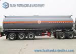 SUNY Plastic / Aluminum Horizontal Chemical Tank Trailer For Sodium Hydrate